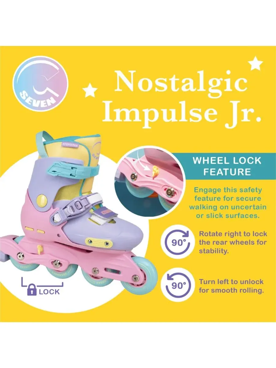 Роликовые коньки Nostalgic Impulse Jr (Dino, размер L) C7Skates — изображение 7 из 7