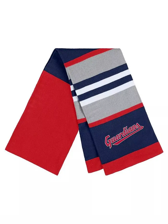 Женский комплект перчаток и шарфа Cleveland Guardians Stripe WEAR by Erin Andrews — изображение 3 из 3