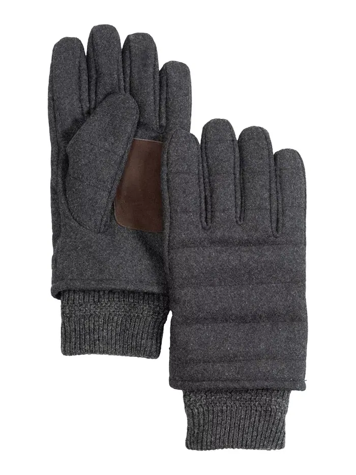 Мужские перчатки с канальной стежкой из шерсти Polo Ralph Lauren