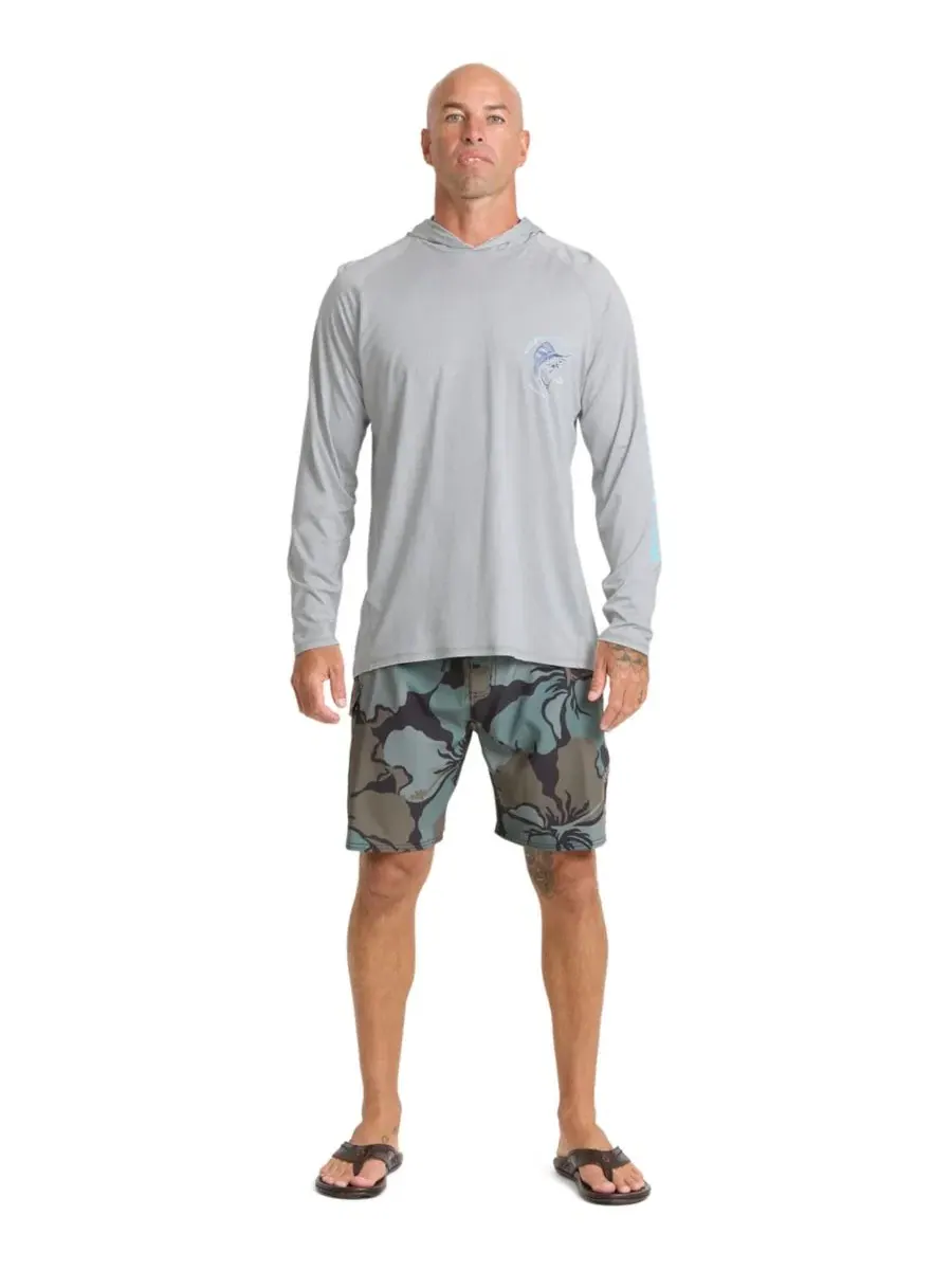 Мужская рашгарда с капюшоном Quiksilver Waterman — 2
