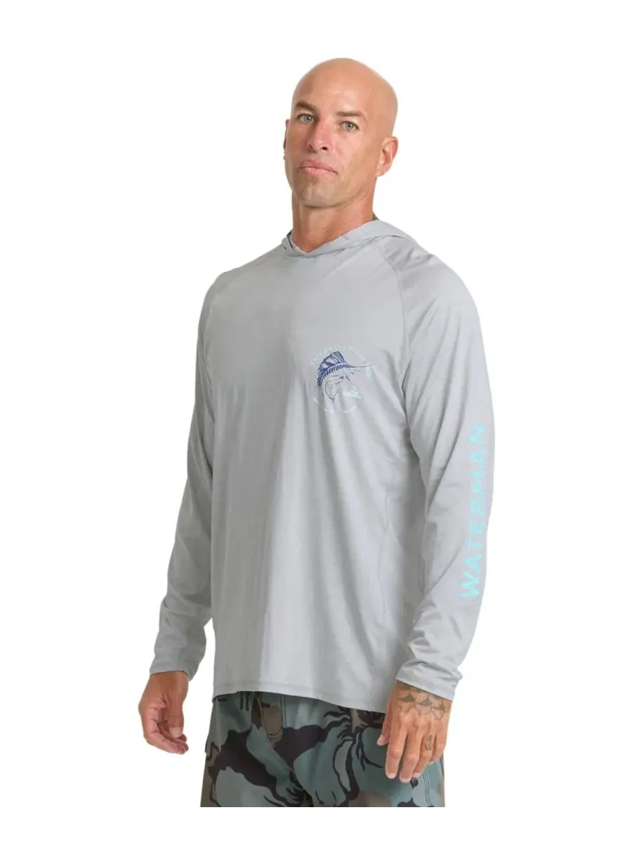 Мужская рашгарда с капюшоном Quiksilver Waterman — 3