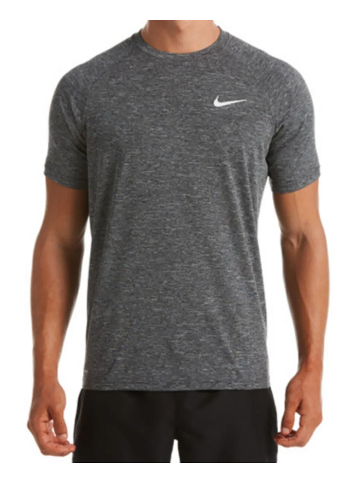 Мужской рашгард hydroguard dri-fit stretch upf 40+ heather rash guard Nike — 2