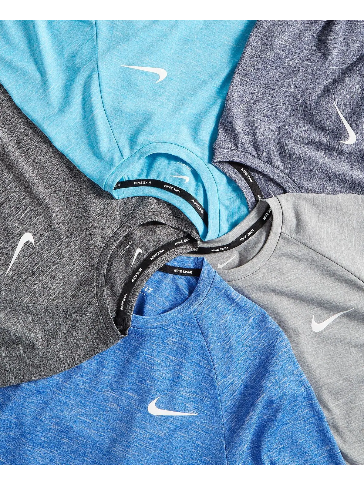 Мужской рашгард hydroguard dri-fit stretch upf 40+ heather rash guard Nike — 5