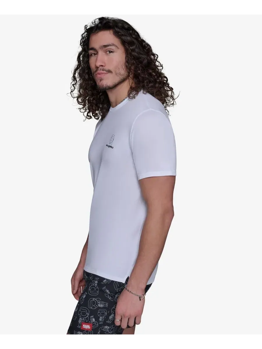 Мужская футболка с круглым вырезом Karl Doll Head Rashguard Karl Lagerfeld Paris — 3