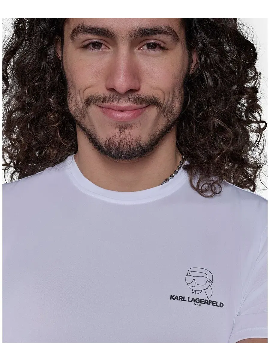 Мужская футболка с круглым вырезом Karl Doll Head Rashguard Karl Lagerfeld Paris — 4