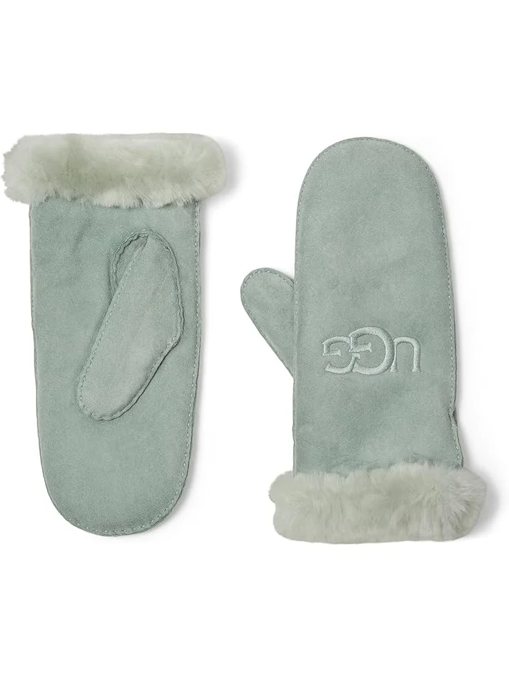Женские перчатки UGG Sheepskin Embroider Mitten — 1