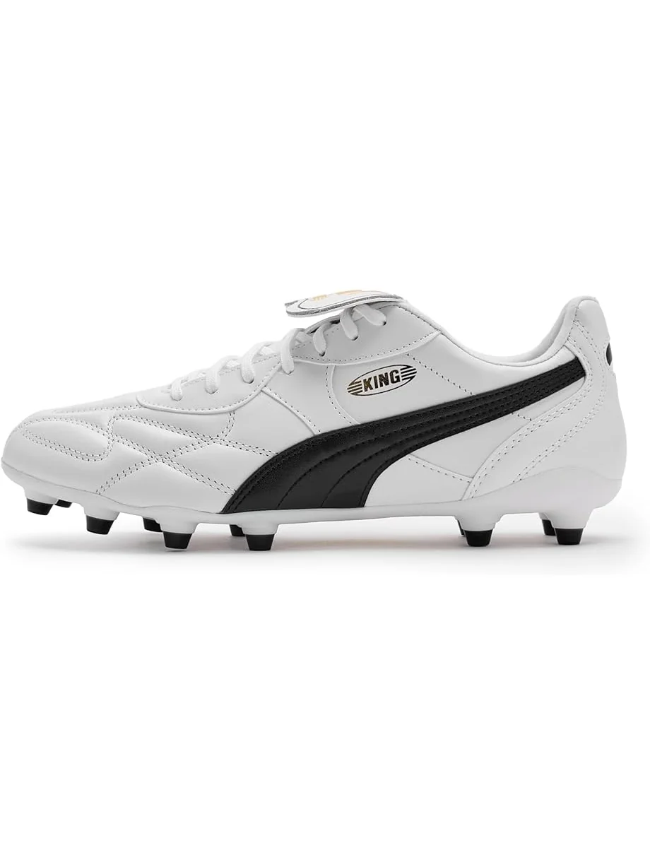 Мужские бутсы PUMA King Top Firm, искусственный газон — изображение 4 из 7, белый/черный