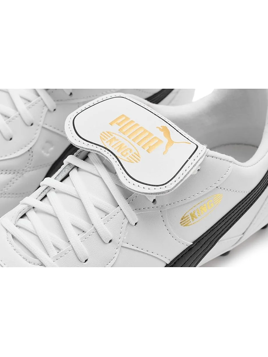 Мужские бутсы PUMA King Top Firm, искусственный газон — изображение 6 из 7, белый/черный