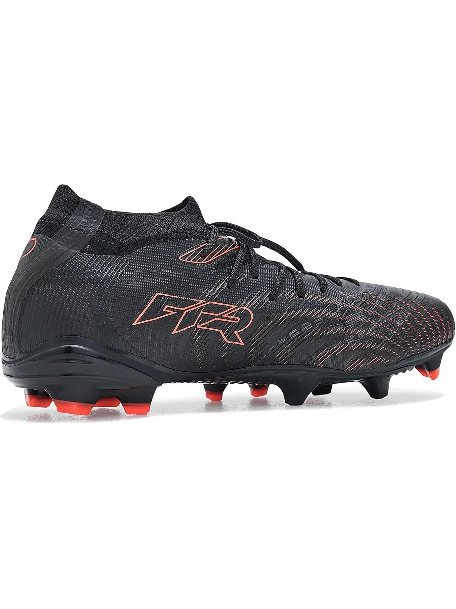 Мужские бутсы PUMA Future 9 Match Firm, Artificial Ground — изображение 3 из 7, черный/красный/серый