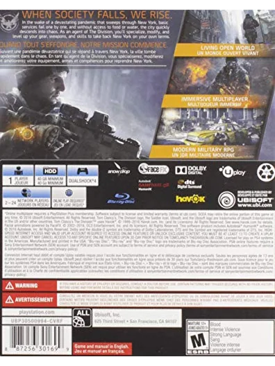 Tom Clancy's The Division — игра для PlayStation 4 — 2