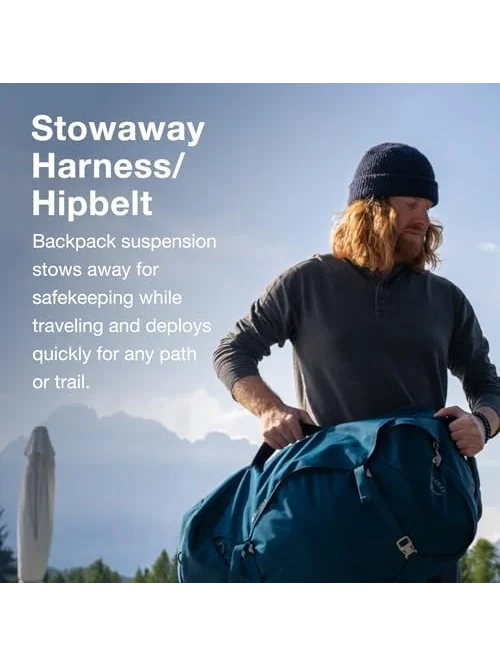 Osprey Farpoint 40L туристический рюкзак — изображение 4 из 6, чёрный