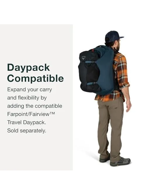 Osprey Farpoint 40L туристический рюкзак — изображение 6 из 6, чёрный