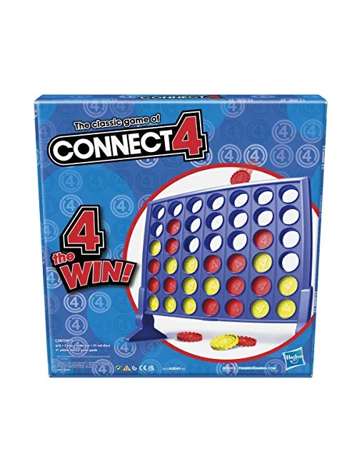 Hasbro Connect 4 — стратегическая настольная игра — изображение 3 из 6, разноцветный