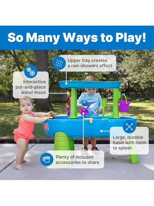 Step2 Rain Showers Splash Pond — водный игровой стол — изображение 4 из 6, разноцветный