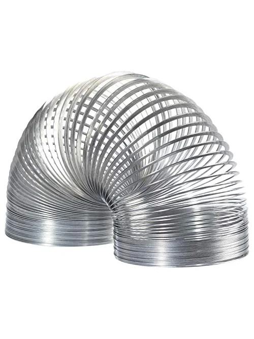 Original Slinky — оригинальная металлическая пружинка-игрушка, диаметр 7 см — изображение 3 из 6, серебристый