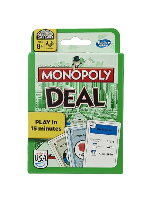 Monopoly Deal карточная игра — изображение 1 из 5, зелёный