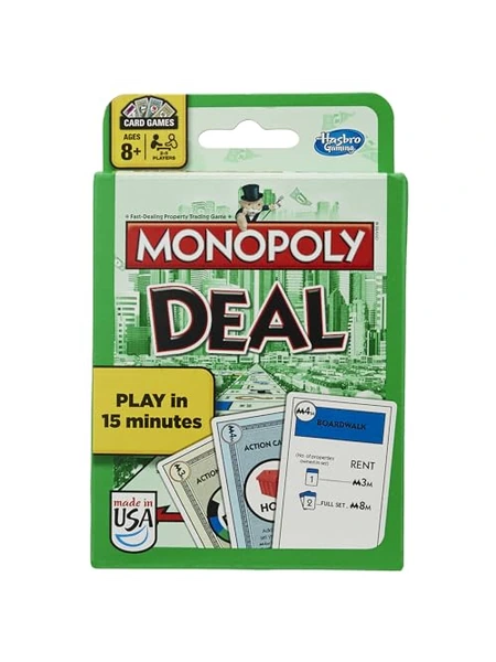 Monopoly Deal карточная игра — зеленый