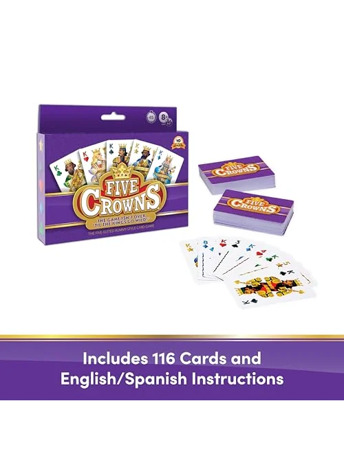 Five Crowns — карточная игра для детей и взрослых, 1-7 игроков, от 8 лет — изображение 6 из 6, разноцветный