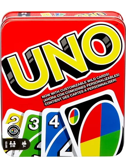 Mattel Games UNO — классическая карточная игра — изображение 1 из 6, разноцветный