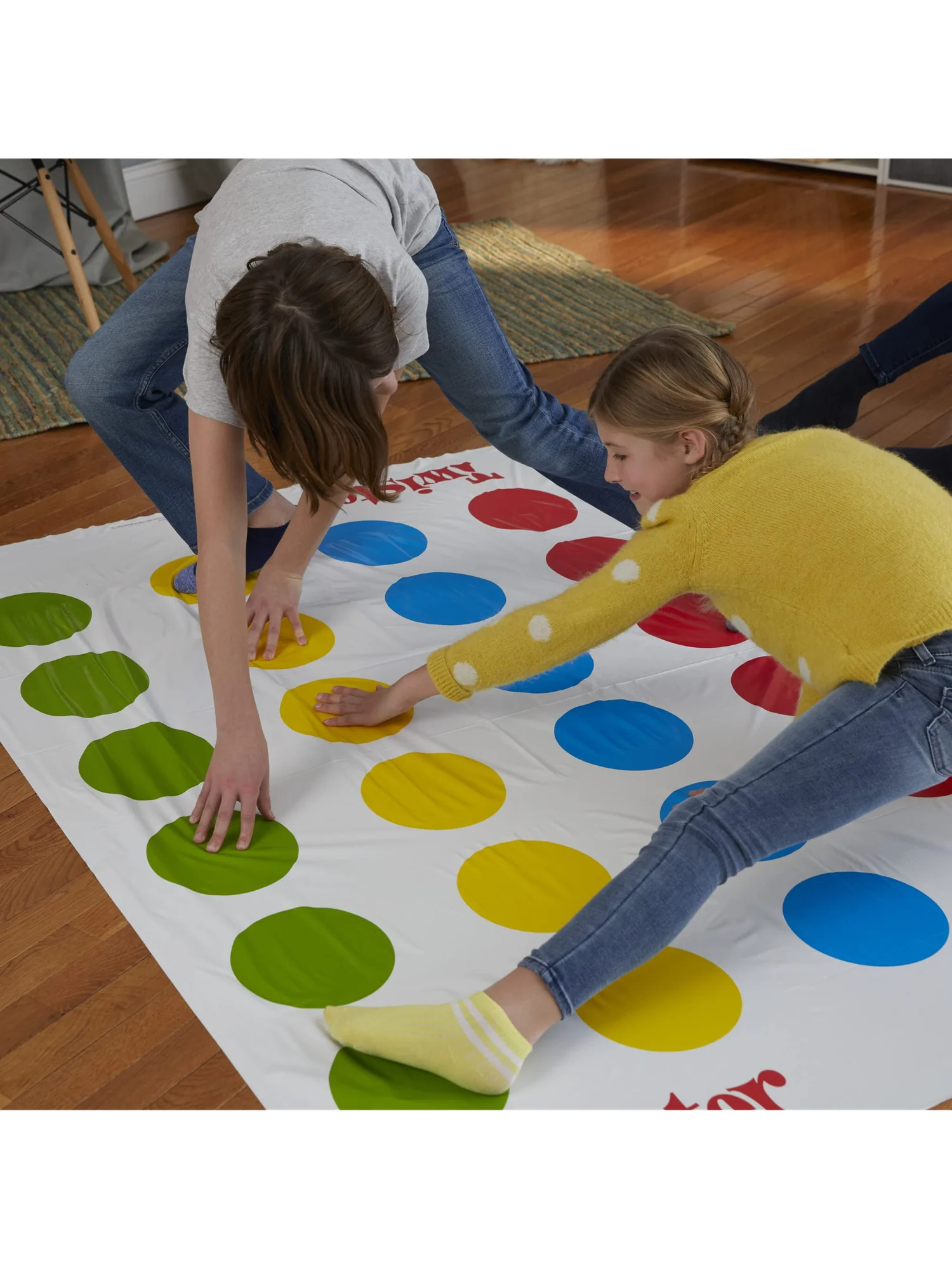 Hasbro Twister классическая настольная игра, цветной коврик — изображение 7 из 11, разноцветный