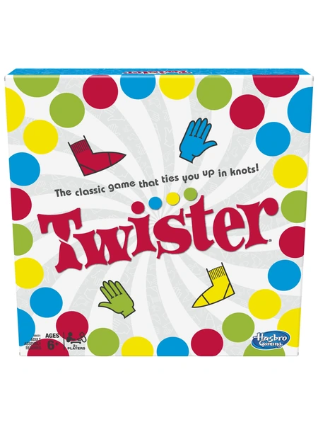 Hasbro Twister классическая настольная игра, цветной коврик — мульти