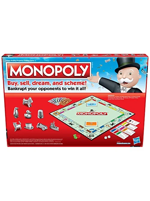 Monopoly — настольная игра с выбором токенов, от 2 до 6 игроков — изображение 2 из 6, разноцветный