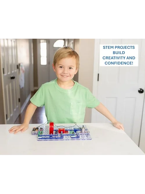 Snap Circuits Jr. SC-100 — электронный конструктор на 100 проектов — изображение 3 из 6, красный