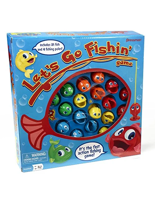 Let's Go Fishin' Game Pressman — рыболовная игра — изображение 1 из 6, разноцветный