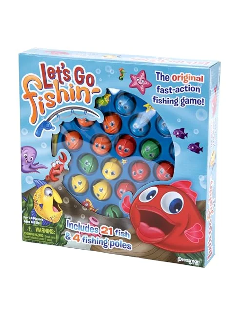 Let's Go Fishin' Game Pressman — рыболовная игра — изображение 6 из 6, разноцветный