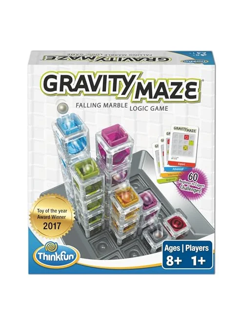 ThinkFun Gravity Maze, логическая игра с падающими шариками — изображение 1 из 6, мультиколор