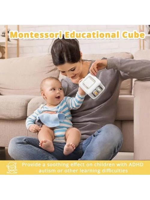 SOCBTNSO Куб развивающий для малышей Montessori — изображение 2 из 6, белый