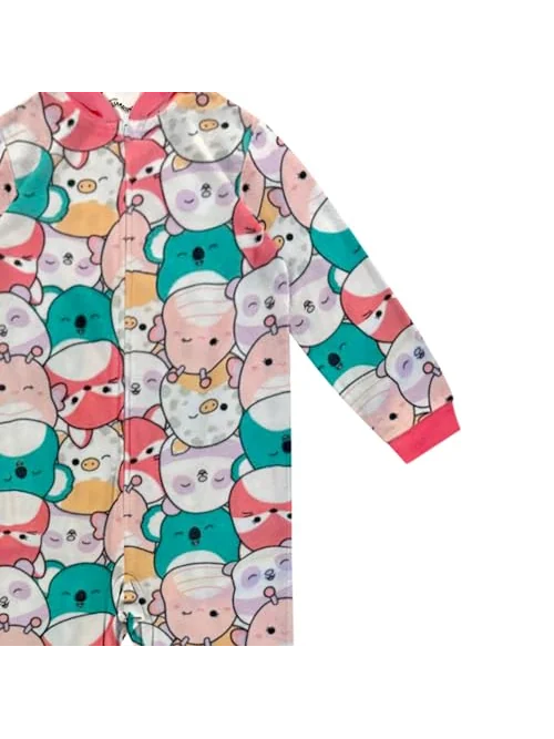 Пижама-комбинезон Squishmallows для девочек с капюшоном — изображение 5 из 6, розовый