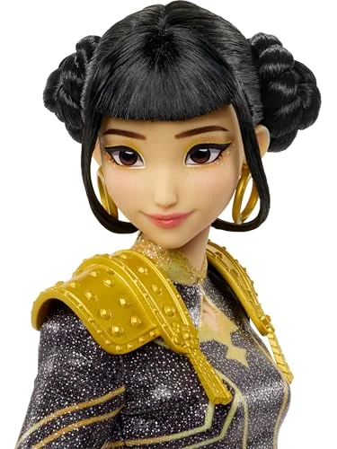 Mattel Kpop Demon Hunters кукла Зои «Golden» поющая с подвижными суставами — изображение 2 из 6, черный с золотым