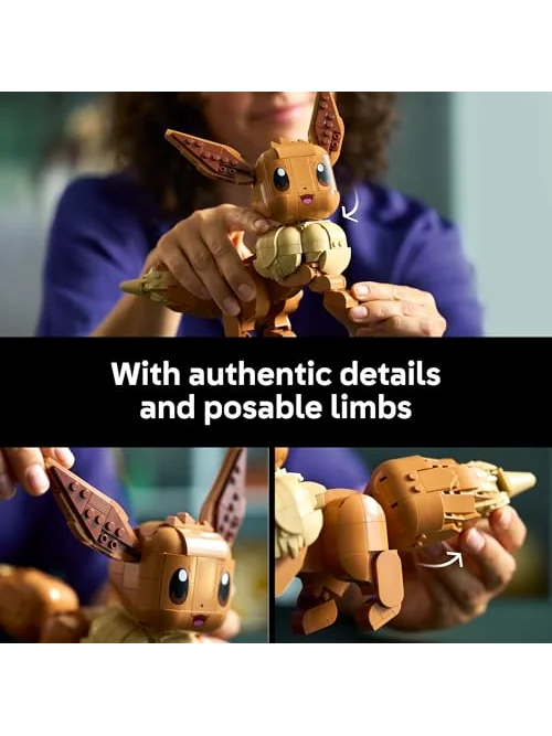 LEGO Pokémon Иви, коллекционная подвижная фигурка 72151, 587 деталей — изображение 4 из 6, коричневый
