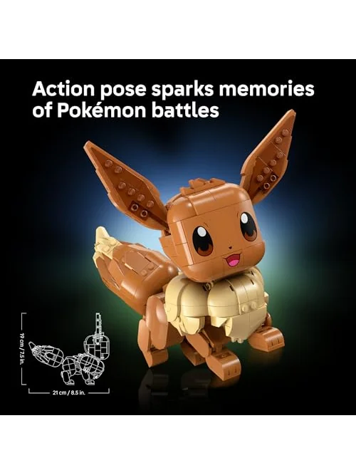LEGO Pokémon Иви, коллекционная подвижная фигурка 72151, 587 деталей — изображение 5 из 6, коричневый
