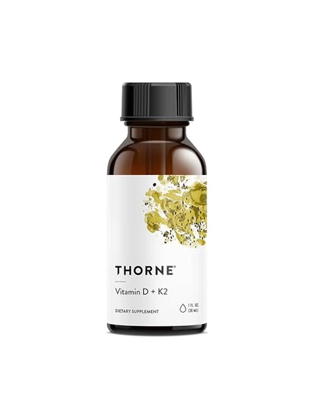 THORNE Витамин D + K2 — жидкая форма