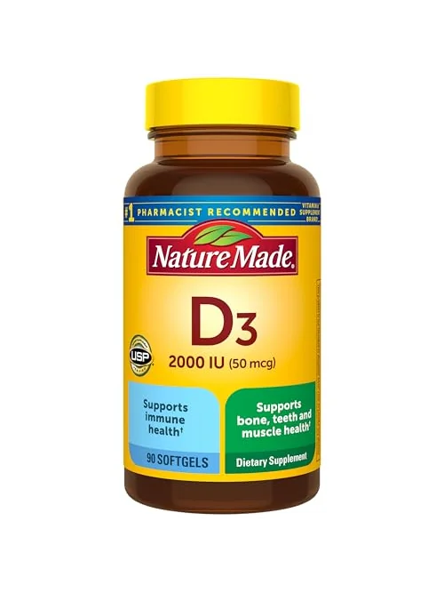 Nature Made Vitamin D3 2000 МЕ — витамин для здоровья — 1