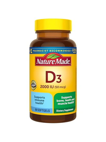 Nature Made Vitamin D3 2000 МЕ — витамин для здоровья