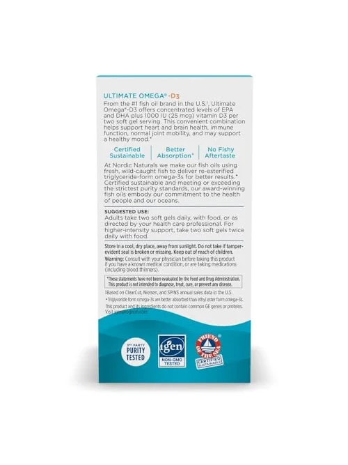 Nordic Naturals Ultimate Omega-D3 — омега-3 с витамином D3 — 6