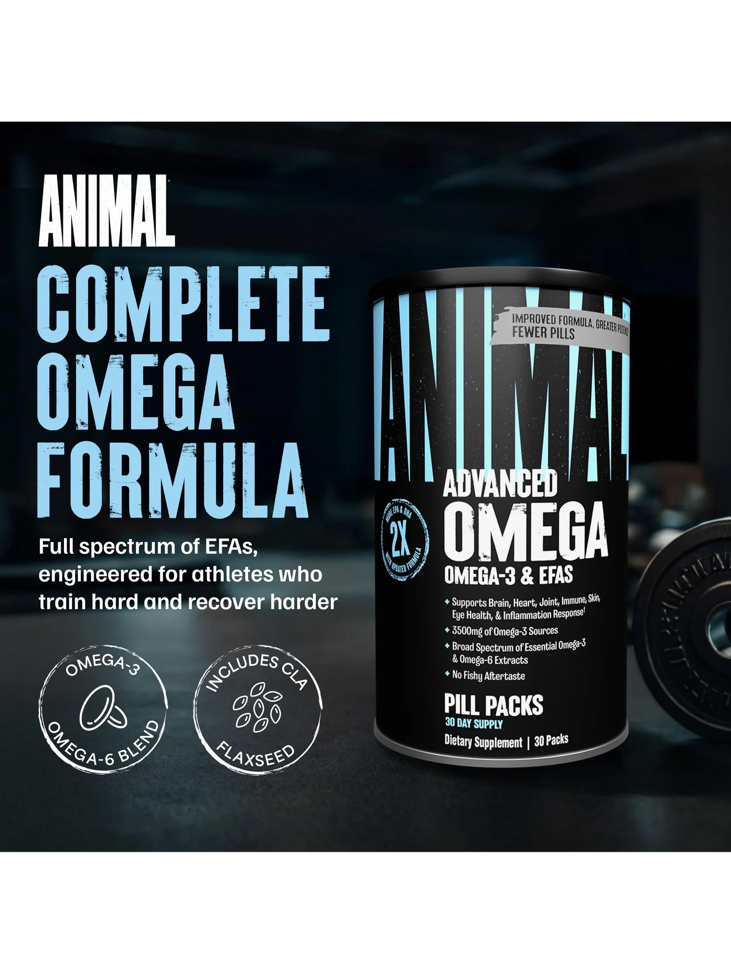 Animal Advanced Omega 3 - комплекс с EPA и DHA для спорта 30 пилов — 2