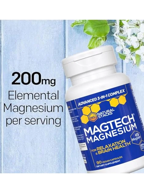 MagTech, магний, комплекс 3-в-1, 90 капсул — 5