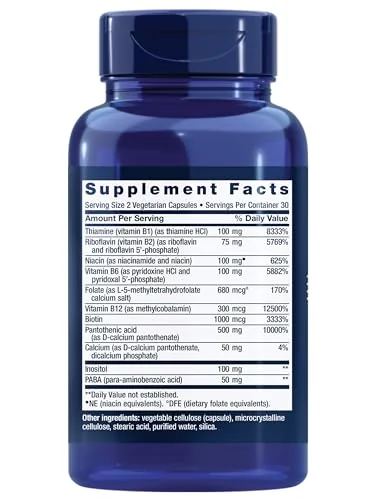Life Extension BioActive Complete B-Complex — витаминный комплекс — 2