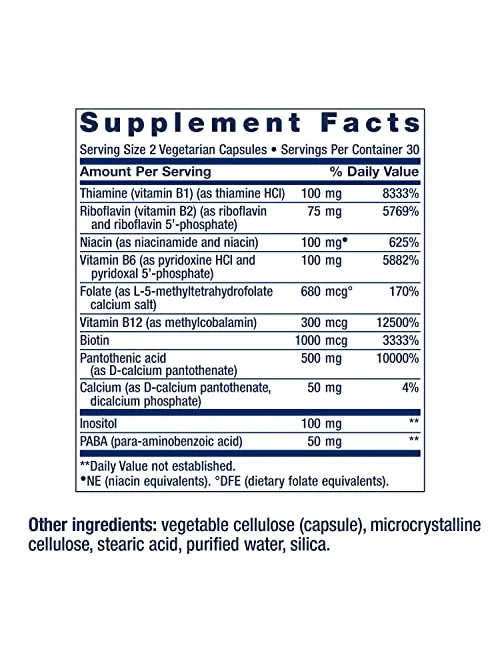 Life Extension BioActive Complete B-Complex — витаминный комплекс — 3