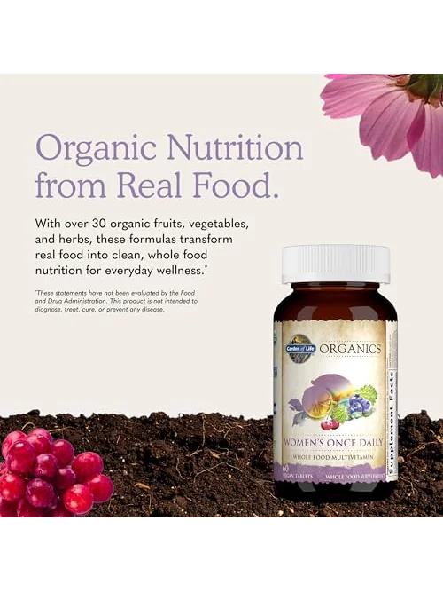 Garden of Life Organics Мультивитамины для женщин 60 табл — 6