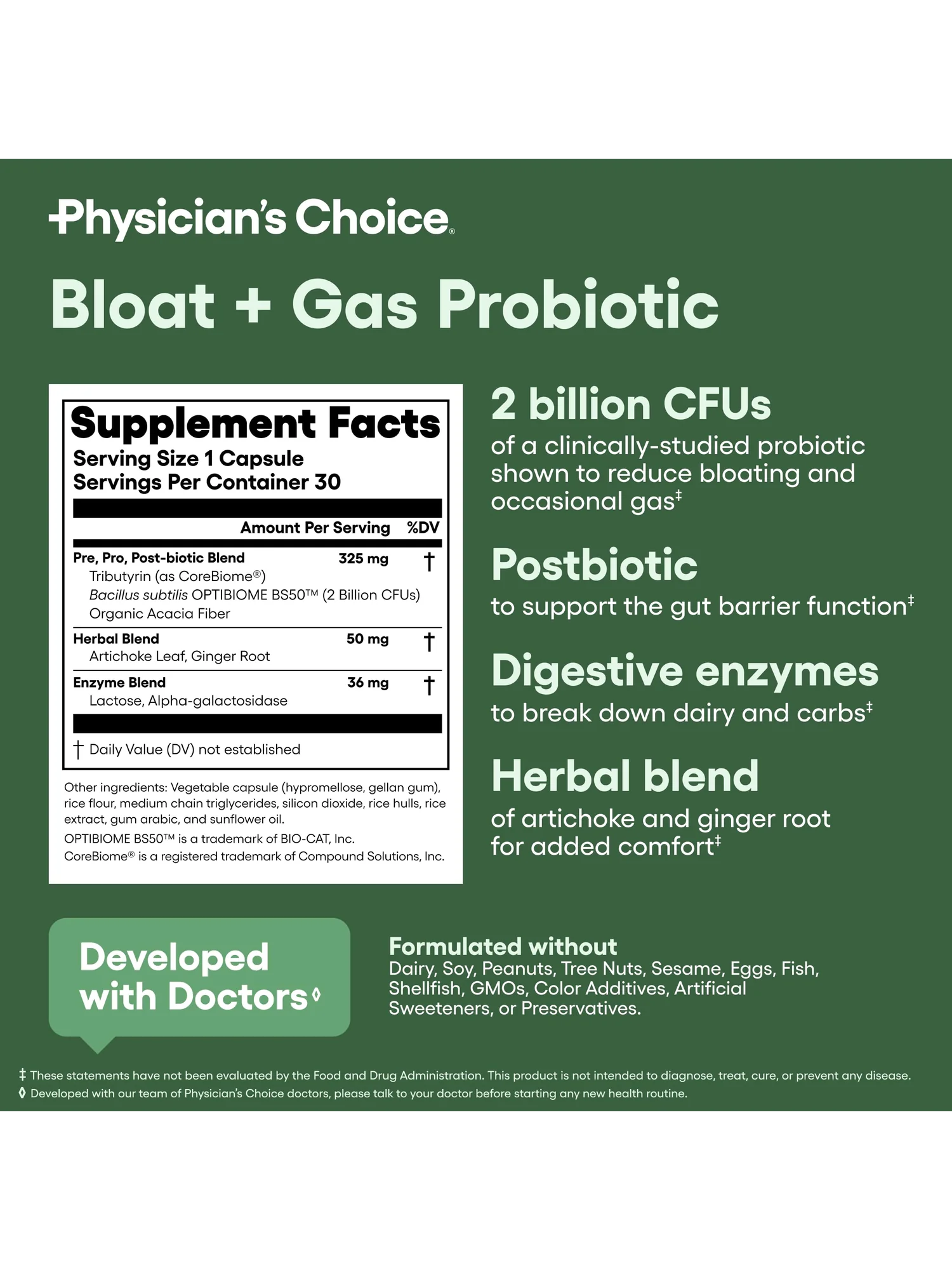 Physician's CHOICE пробиотик для пищеварения — 6