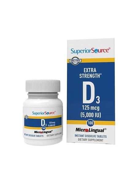 Superior Source Vitamin D3 5000 МЕ — витамин в таблетках