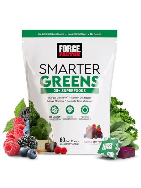 Force Factor Smarter Greens — жевательная добавка