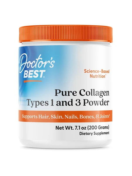Doctor's Best Pure Collagen Types 1 & 3 — коллаген для кожи, волос и ногтей