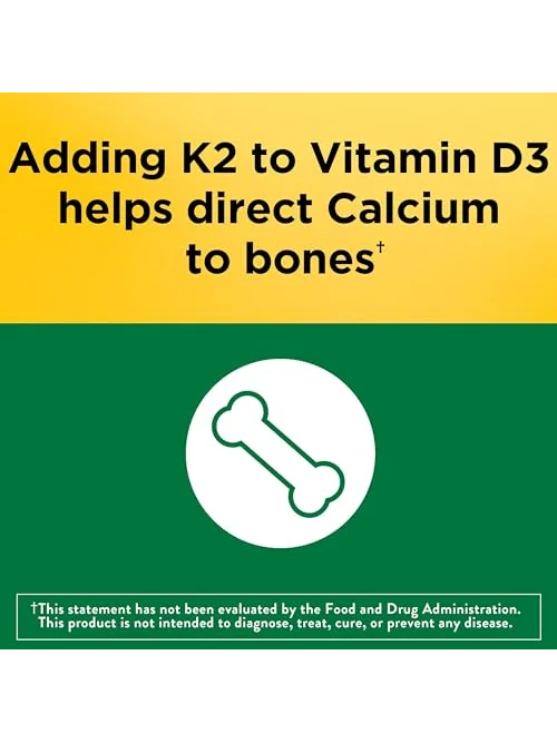 Nature Made Vitamin D3+K2 — витамины, 5000 МЕ — 3