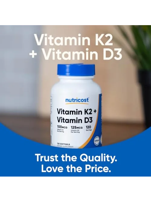 Nutricost Vitamin D3 + K2 — витамины в капсулах — 5
